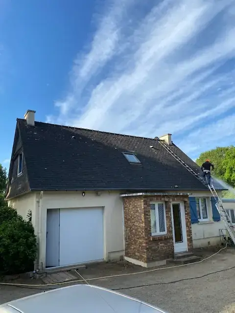 Toiture avant pose résine hydrofuge - Pont-l'Abbé